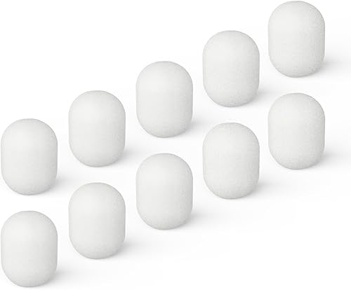 Vista 11 de Cubilux Juego de parabrisas peludo y cubierta de espuma para micrófono de solapa Lavalier, Muff Windjammer Deadcat, manguito de viento y gato muerto