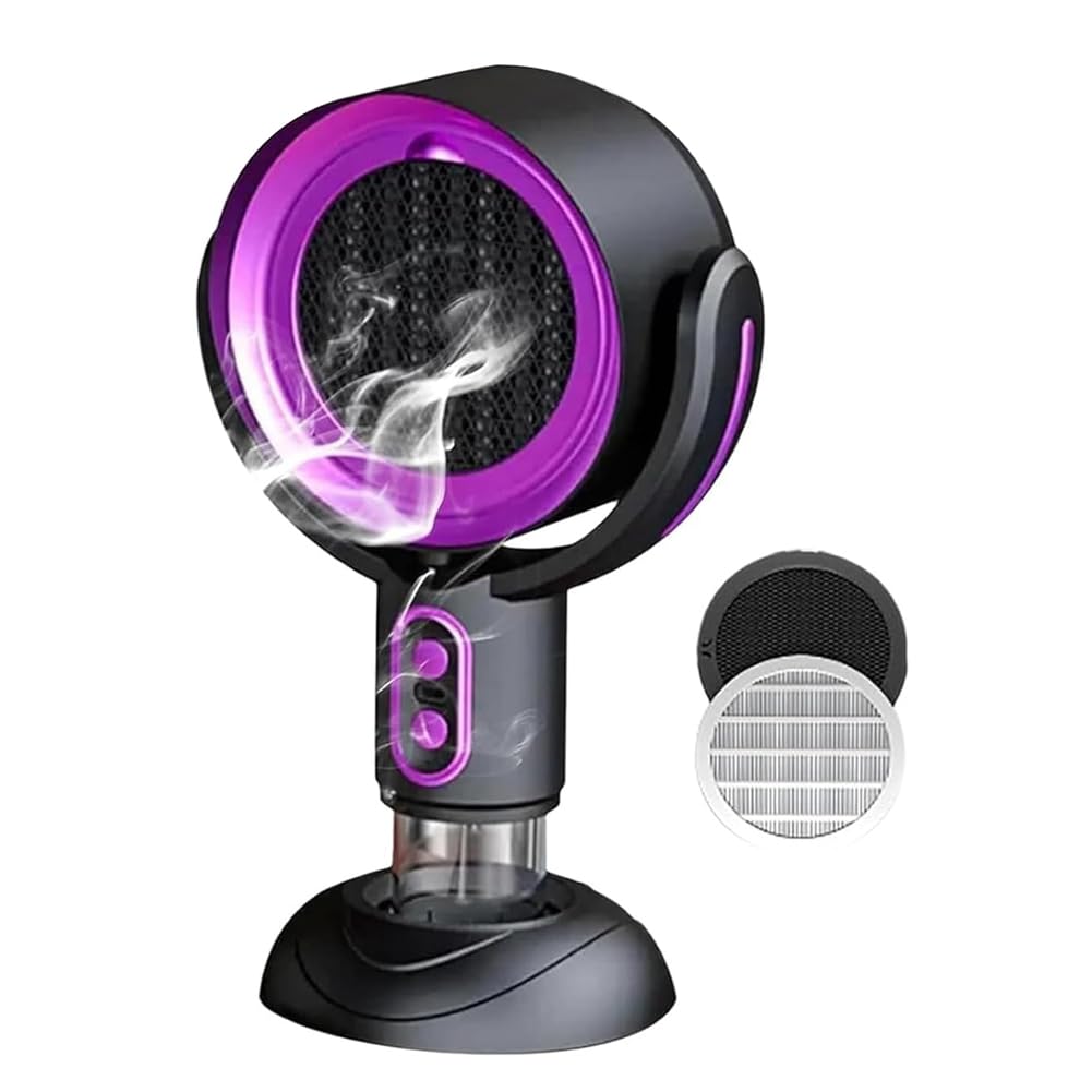 CTRLZS Smoke Fan Removable and Washable Filter Portable Smokeaway Fan for Smoke, Smoke Away Purifier Fan B
