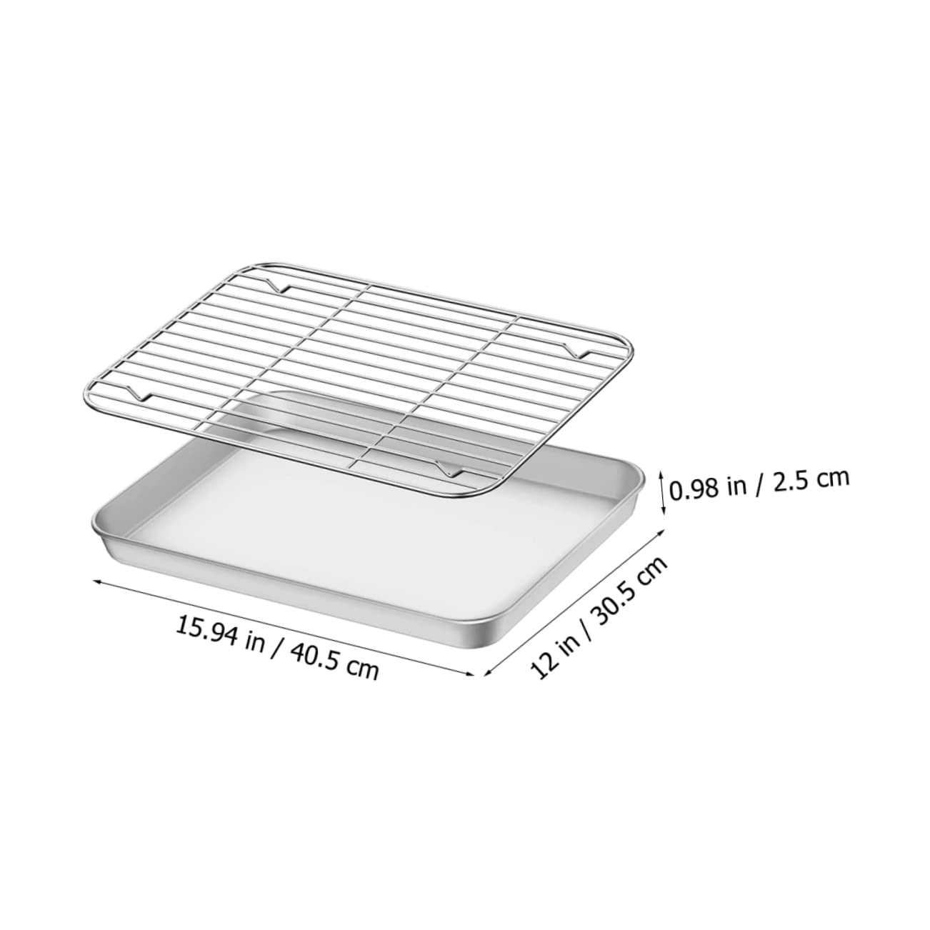 Alipis Cuisson pour Camping et Maison Plaque de Cuisson Acier Inoxydable Accessoires de Pâtisserie Pratiques pour Cuisine