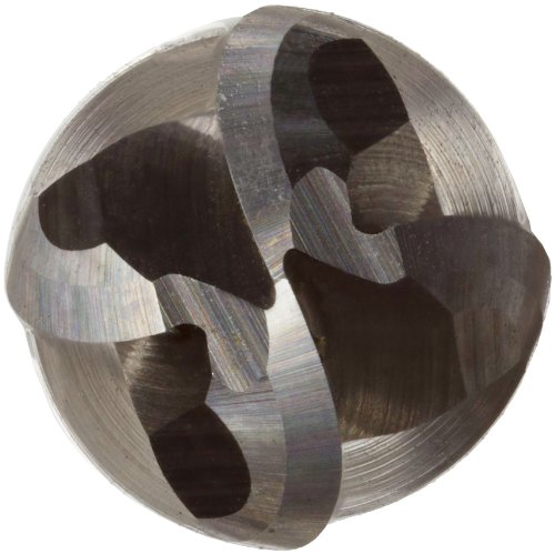 Image of Precision Twist EB3304M Carbide Ball Nose End Mill, Metric, Uncoated (Bright) Finish, Non-Center Cutting, 30 Deg Helix, 4 Flutes, 38.0mm Overall Length, 2.00mm Cutting Diameter, 3mm Shank Diameter