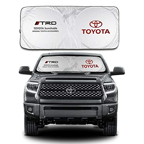 JYMAOYI for Toyota Sunshade TRD Windshield Visor Cover Car Window Sun Shade UV