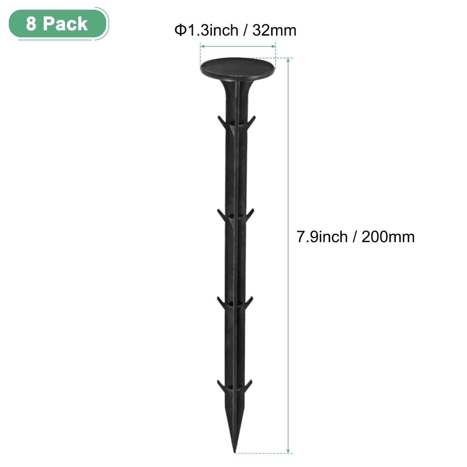 M METERXITY 8-Pack Survey Markers Garden Stakes - Image 3