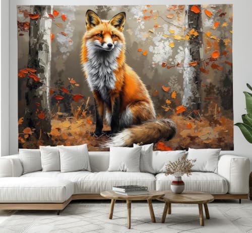 Tapiz de pared de bosque y manta de playa multiusos grande para decoración de sala de estar 2