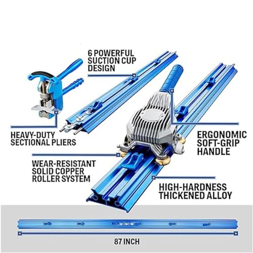 Cortador manual profesional de doble pista para azulejos grandes, corte de precisión para un trabajo eficiente de azulejos