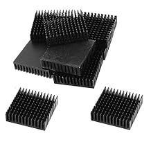 12 Pcs Aluminium 40 x 40 x 11mm Square Heatsink Cooling Cooler Fin Black