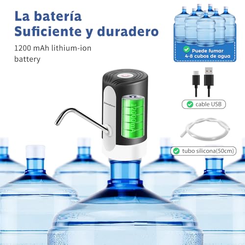 Distributeur D'Eau Électrique Usb 1200 Ma Avec Tube Pour Tous Types De