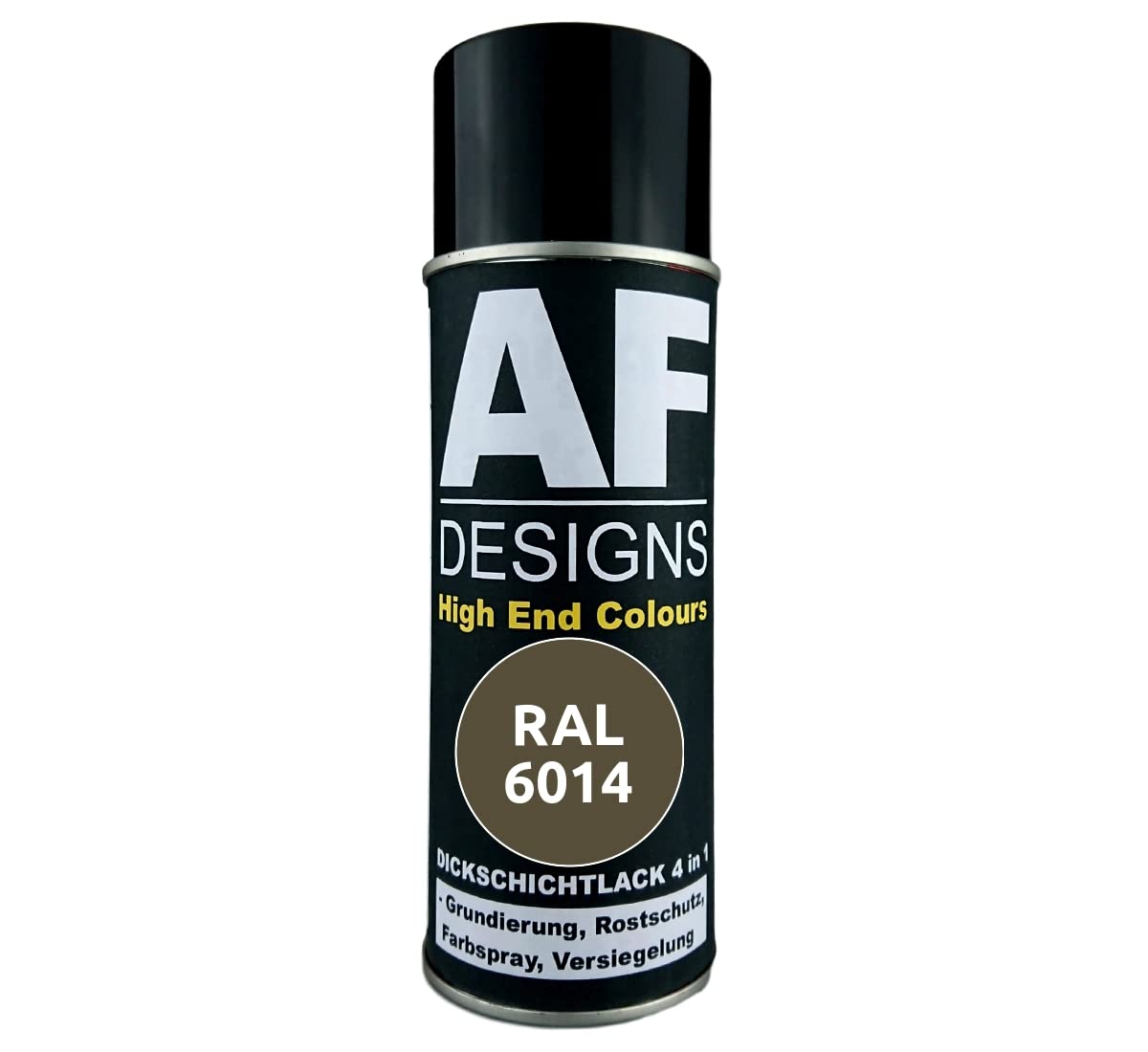 Alex Flittner Designs Rust Protection Paint 4-in-1 RAL 6014 Gelboliv Metal Protective Paint Spray Rust Protection Paint Spray Can