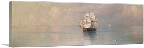 ARTCANVAS Ivan Aivazovsky - Lienzo decorativo panorámico para pared, 36 x 12 pulgadas (0.75 pulgadas de profundidad)