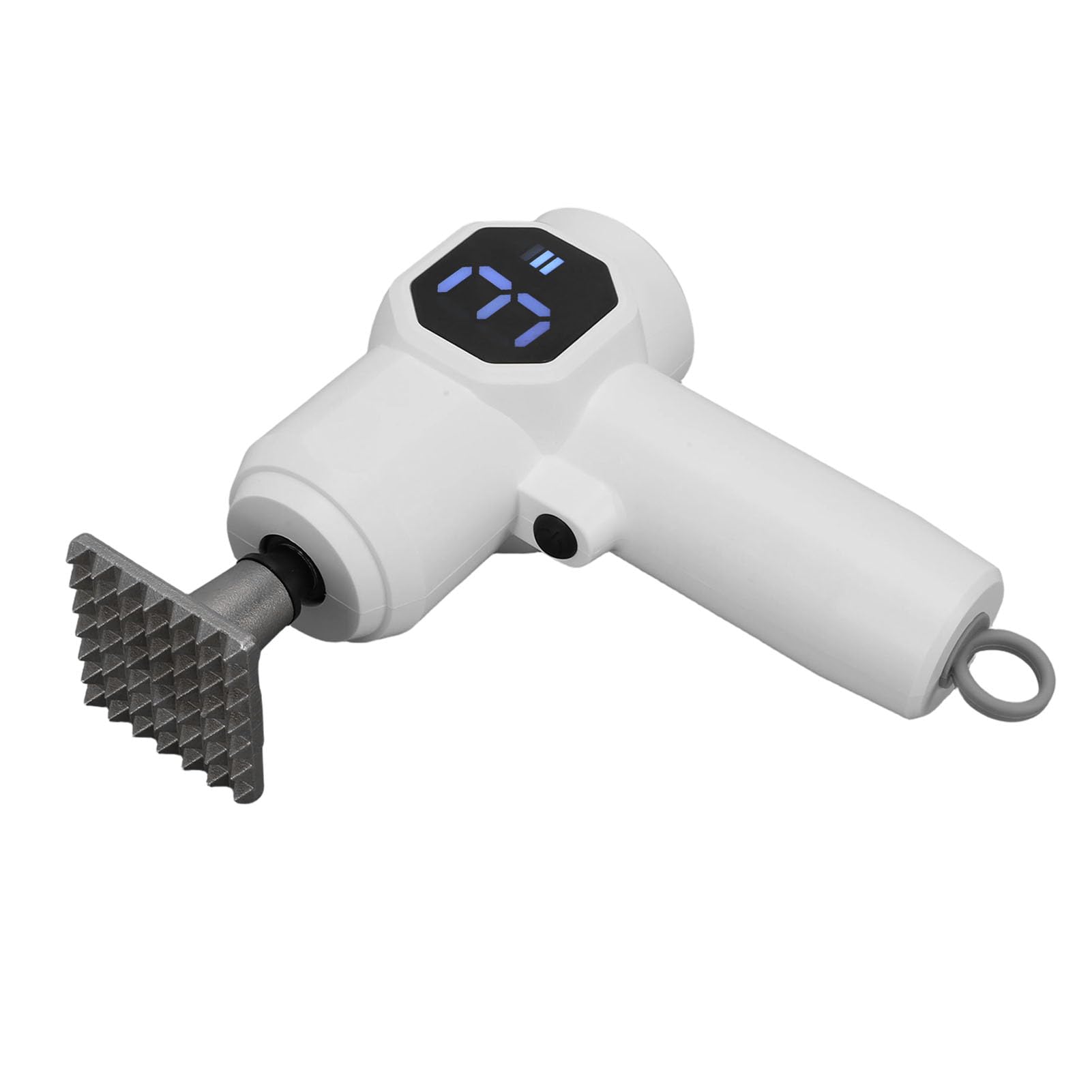 Haofy Elektrischer Fleischklopfer, Fleischhammer aus Edelstahl 304 mit 6-Gang-einstellbarem 30-W-Motor und 3000-mAh-Akku für Steak, Schweinefleisch, Huhn, Heimküche und Restaurant