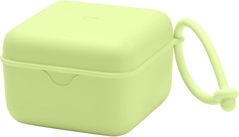 BIBS Pacifier Box, Sterilizer Case, Clean & Travel-Friendly, Matcha | Holds Up to 3 Pacifiers | Steriliser Case | BPA-Free Food-Grade Material | Easy Access