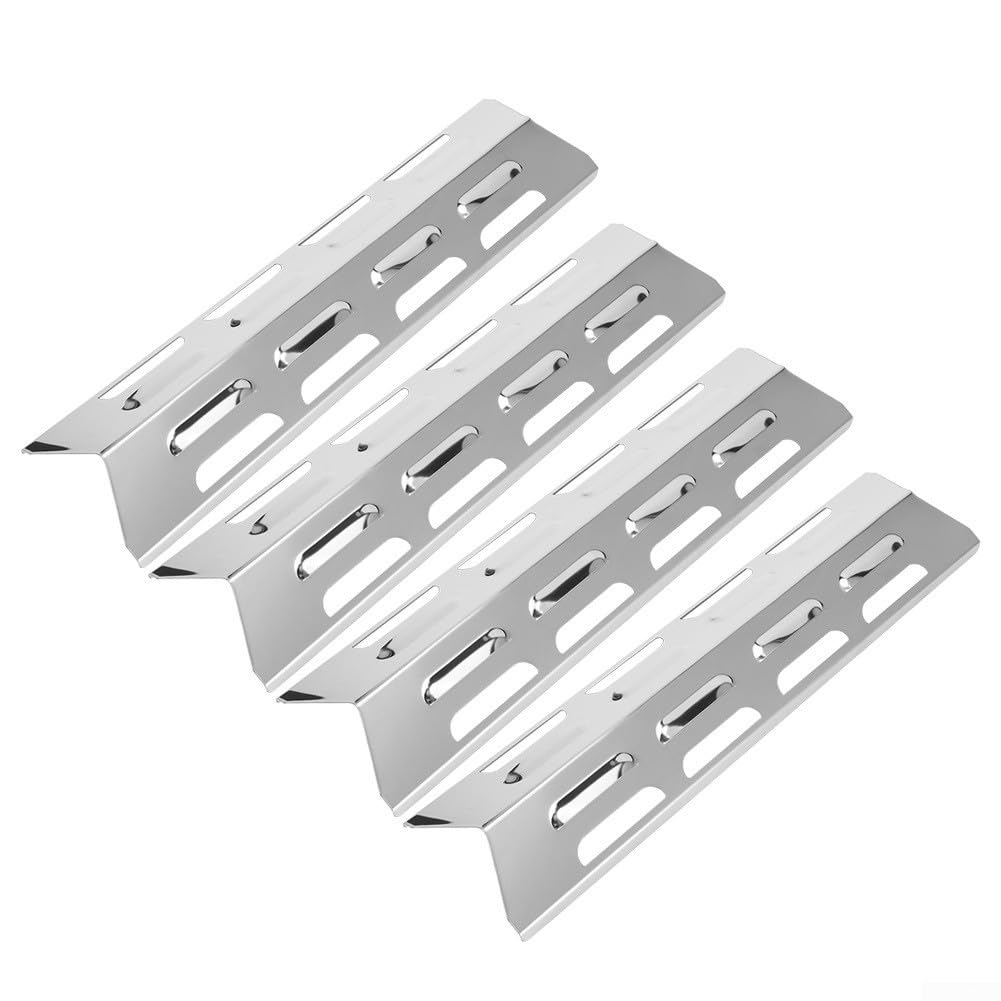HomeVortex 41cm Stainless Steel Heat Plate for Outback BBQ 4 Pack Adjustable Flame Tamer Shield Gas Grill Replacement Parts Heavy Duty(XH00463)