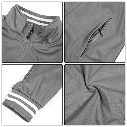 Men's Tracksuits 2 Piece Long Sleeve Athletic Full Zip Sweatsuits Jogging Suits Set3