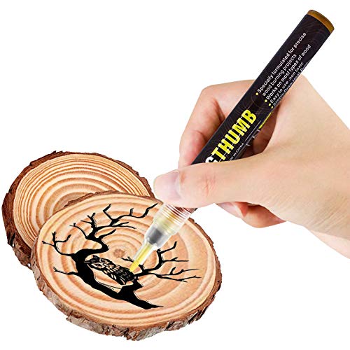 Wood Burning Pen-Scorched Pen Marker, Wood Burning Marker for Chemical DIY Projects, Wood Burning Painting, Upgraded Wood Burner Tool, Easy to Use and Safe