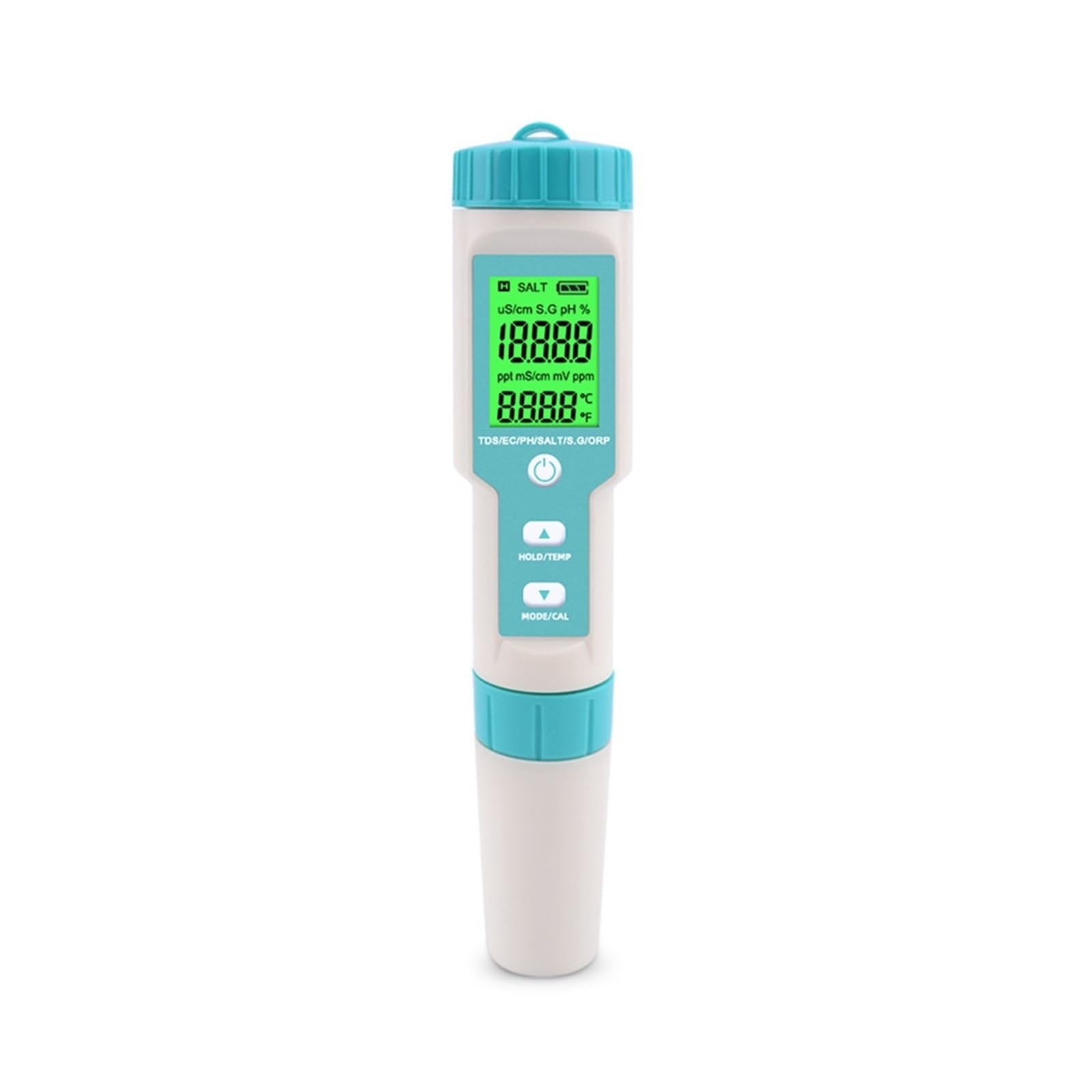Zestaw do badania wody, 7 w 1 PH/TDS/EC/ORP/Salinity/S. G/Temperature Meter C-600 Tester ści wody do pitnej, akwaria Miernik pH