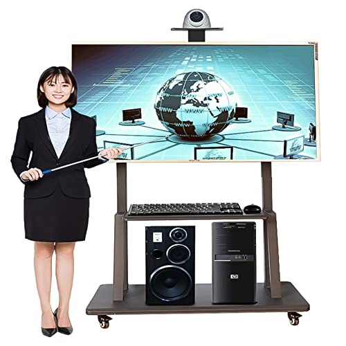 Soporte de TV móvil resistente para pantallas 50-75 pulgadas miniatura 1
