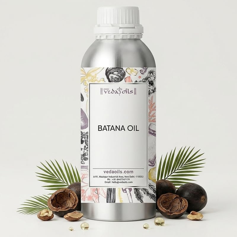 Image of VedaOils Batana Hair Oil 100ml | Pure & Unrefined Batana Oil for Hair Growth | For Thicker, Stronger Hair & Scalp Nourishment | Cold Pressed Wellness Oil