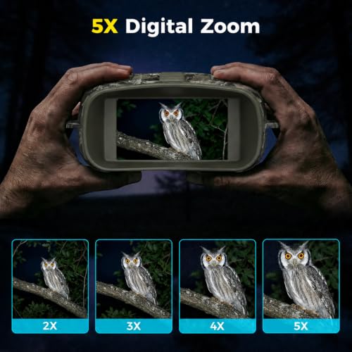 Image of Vtiisama Night Vision Goggles, 4K Night Vision Binoculars for Adults