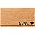 Theodore Magnus Natural Coir Doormat with Non-Slip Backing - 17 x 30 - Outdoor / Indoor (Natural - Hello Love)