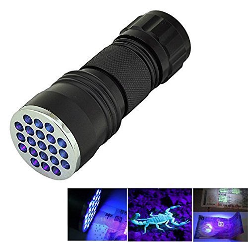 BearsFire 21 LED Waterproof UV Ultra Violet Black Light Pocket Size ...