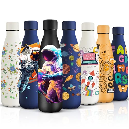 HoneyHolly Trinkflasche 500ml, BPA-frei Thermosflasche, Isolierflasche Doppelwandige, Wasserflasche, Auslaufsicher, 18/8 Edelstahl, Sportflasche Kinder für Camping, Schule, Sport HoneyHolly Trinkflasche 500ml, BPA-frei Thermosflasche, Isolierflasche Doppelwandige, Wasserflasche, Auslaufsicher, 18/8 Edelstahl, Sportflasche Kinder für Camping, Schule, Sport
