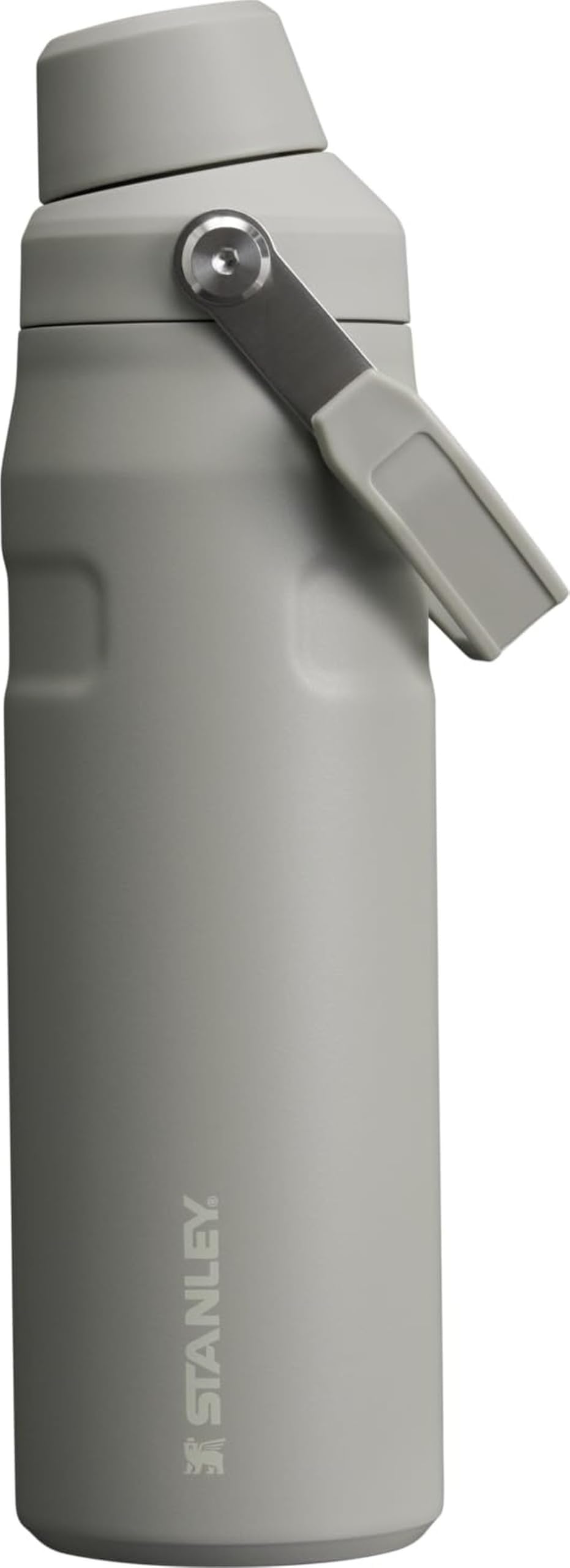 Stanley IceFlow Fast Flow Water Bottle 24 oz | Angled Spout Lid | Lightweight and Leakproof for Travel and Sports | Insulated Stainless Steel | BPA-Free | Ash
