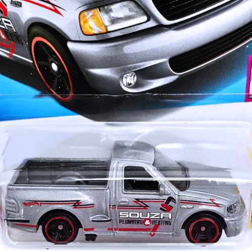 Image of Hot Wheels 2024 99 Ford F-150 SVT Lightning HW The 90S Ages 3 and Up (Grey)