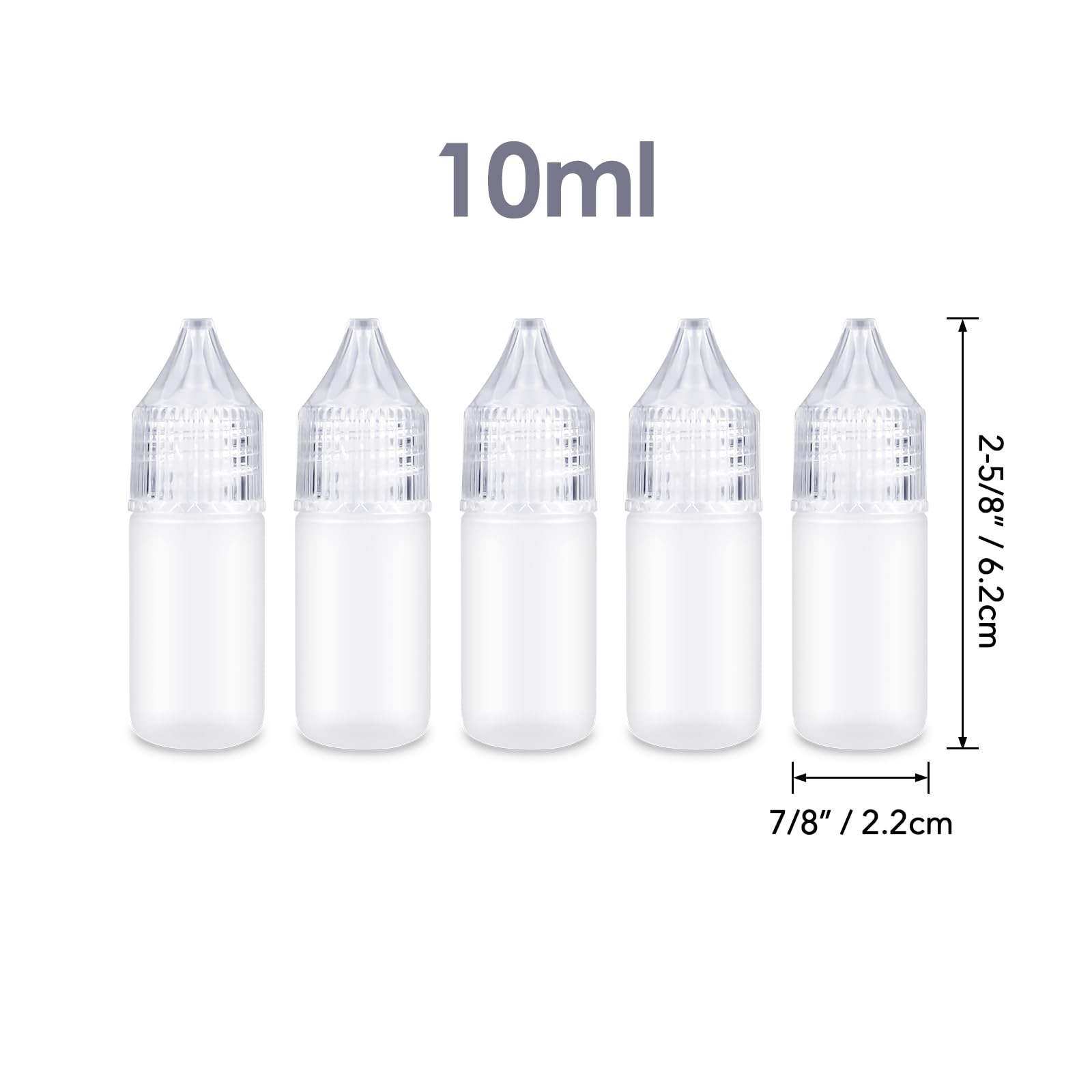 STOBOK 10 Stuks doseren Lijmflesje Kunststof flesje Lijm knijpfles Lijm applicator flesje Navulfles lijm tipflesje knijp flessen lijm flessen herbruikbare naaldfles plastic
