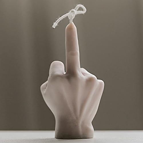 Miniatura 6 de Paquete de 2 moldes de silicona con forma de dedo medio, moldes de gestos para hacer velas, resina, jabón, fundición de pastel, chocolate, moldes