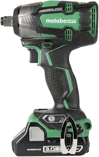 Metabo HPT Llave de impacto de 12 pulgada con 2 baterías, par de giro de 225 pies-libras, interruptor electrónico de velocidad de 4 etapas,