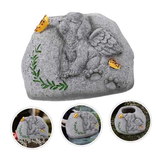 Pot de fleurs commémoratif pour chien résine durable extérieur - 4