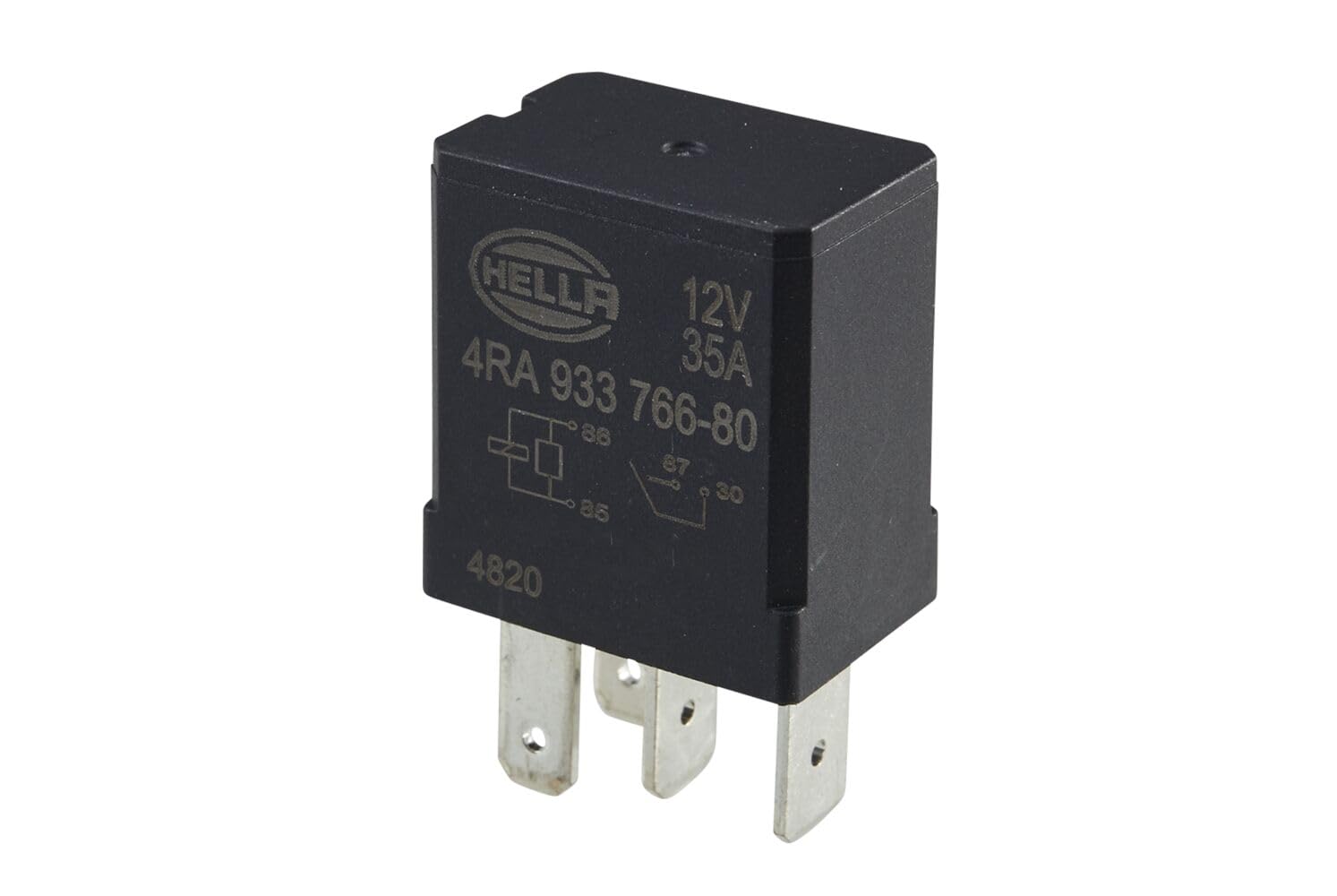 HELLA 4RA 933 766-801 Relais, Arbeitsstrom - 12V - 4-polig - Wechsler