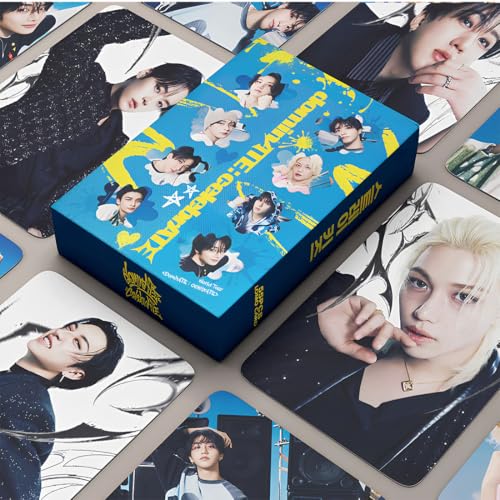 CZNBZIU 55 Stück stray,kids Merch Lomo Cards, SKZ Photocards Kpop Sammelkarten für Fans, Sammlung und Tausch