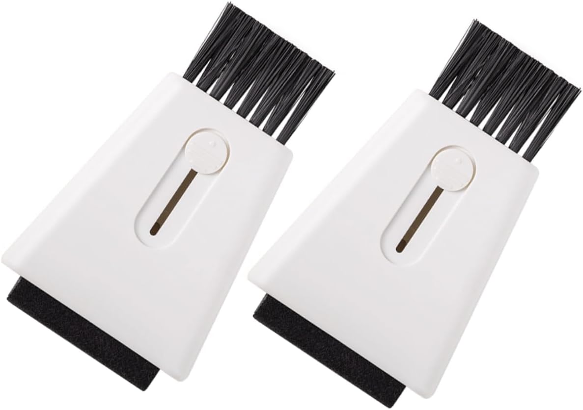 TEHAUX 2pcs Multi-Functional Cleaning Brush for Laptop Keyboard Household Use Scrub Brush Oil Film Cleaning Keyboard Duster -Head Cleaner