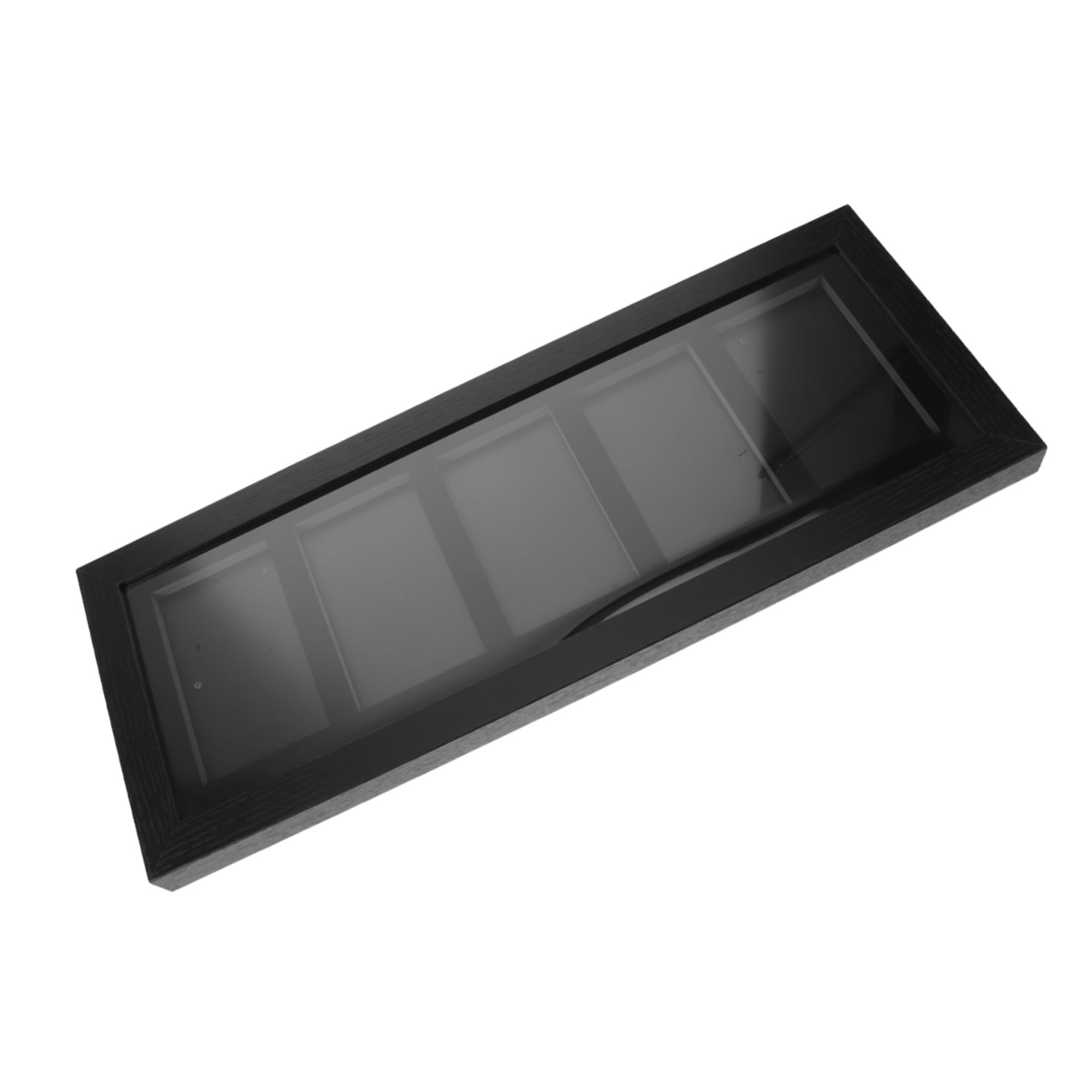 ABOOFAN Espositore da Parete per Carte da Gioco 5 Griglie Nero