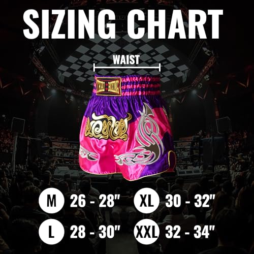 Siamkick Retro Muay Thai Shorts For Men Women Boxing Kickboxing High Grade Mma Fight Clothing Training Workout Trunks thumb #4