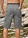 JMIERR Mens Casual Twill Cargo Shorts Cotton Drawstring Classic Cargo Chino Stretch Short with 6 Pockets for Men, US40(2XL), A Gray
