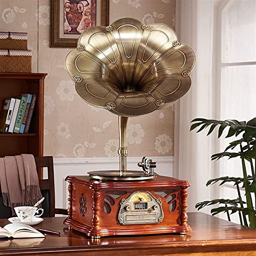 Tourne-disque vintage, phonographe en bois, tourne-disque vinyle, haut-parleurs, système stéréo, contrôle 33/45 CD, FM, USB/Bluetooth, enregistreur Hello - Les Beatles, Paul McCartney, John Lennon, RIngo Starr, George Harrison Tourne-disque vintage, phonographe en bois, tourne-disque vinyle, haut-parleurs, système stéréo, contrôle 33/45 CD, FM, USB/Bluetooth, enregistreur Hello – Image 4