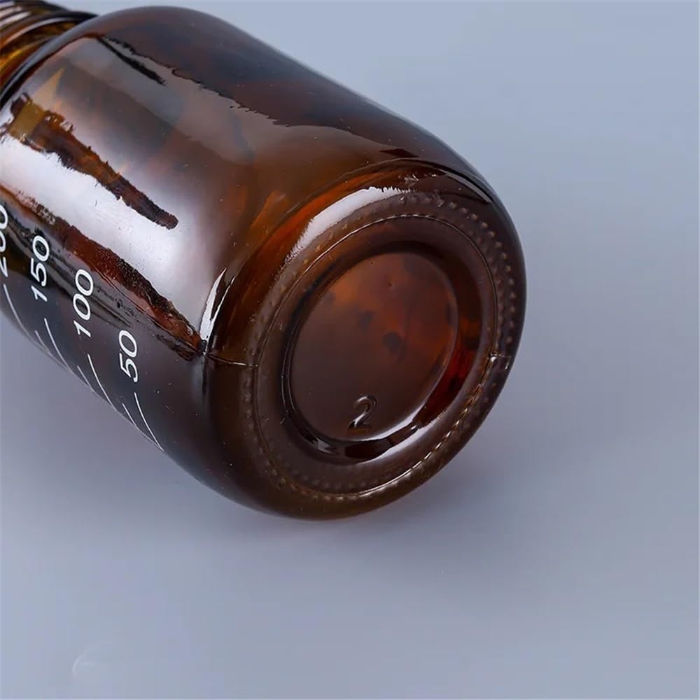 Butelka z niebieskim korkiem, butelka gwintowana szyjka, laboratorium z brązowego szkła, 100/250/500/1000/2000 ml, 1 sztuka sprzęt laboratoryjny
