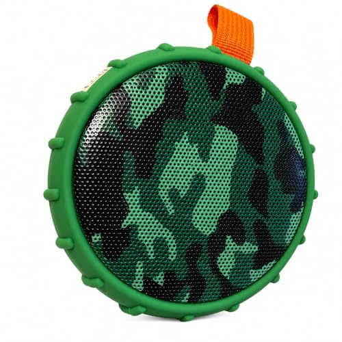 Caixa de Som Bluetooth 10W RMS IPX4 TWS Camuflada Verde