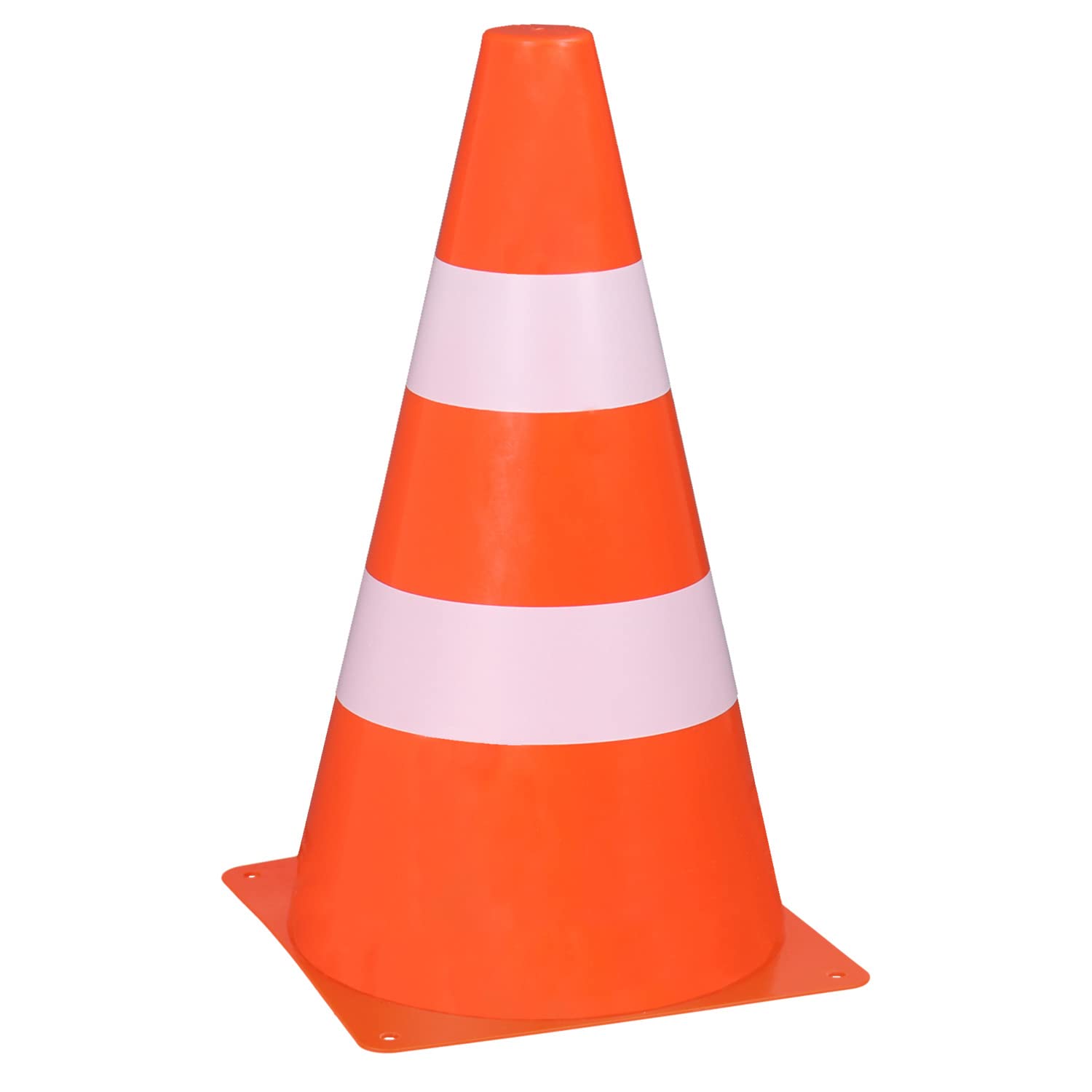 Idena 40223 - Pylony, 10 sztuk, 13,5 x 24 cm, plastikowe pachołki, do układania w stosy, pachołki drogowe do sportu, rekreacji, slalomu i wielu innych.