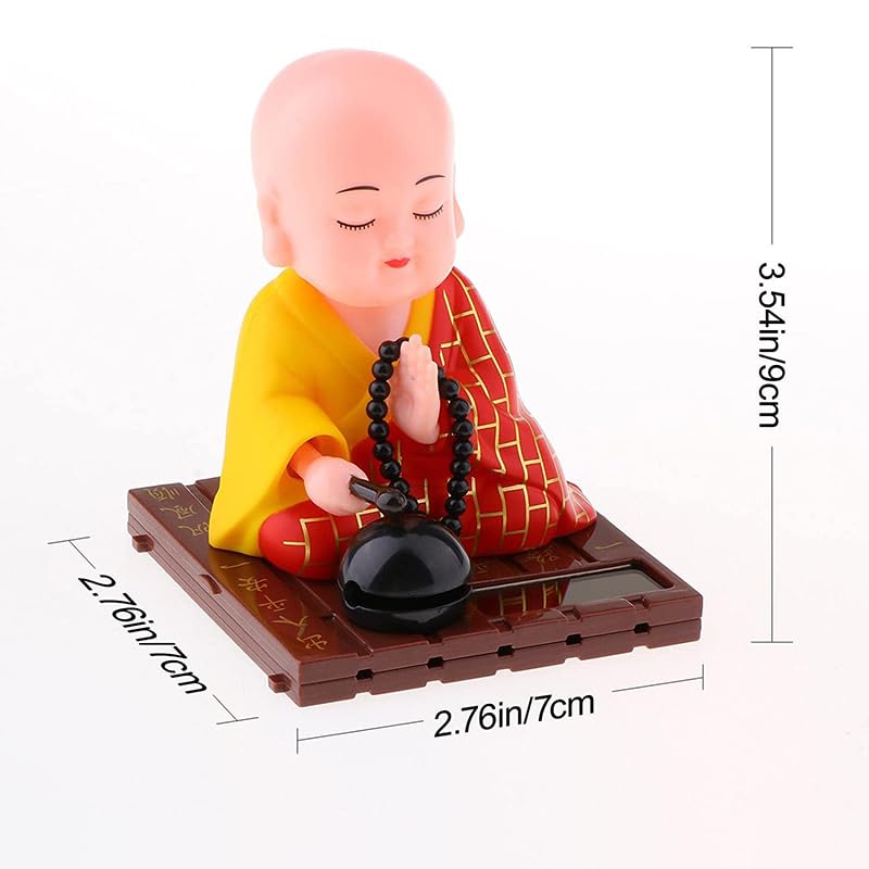 フィギュア　インテリア　置物　人形　小物　　おもちゃ　玩具　鑑賞　キャラクター Amazon.co.jp: 僧侶ソーラーフィギュア 首振り人形 小さな僧侶の