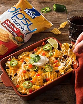 Wise Snacks Dipsy Doodles Wavy Corn Chips, Original, 2.75 Ounce (24 Count), Gluten Free, Whole Grain