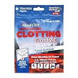 QuikClot Advanced Clotting Gauze with Kaolin, Two 3” x 24” Gauze Strips – First Aid Hemostatic Gauze from Adventure Medical Kits, Quik Clot Combat Gauze, Blood Clotting Dressing, Stop Bleeding Fast