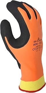 SHOWA 406 Full Double Coated Natural Latex Insulated General Purpose Winter Work Glove, Large (1 Pair)