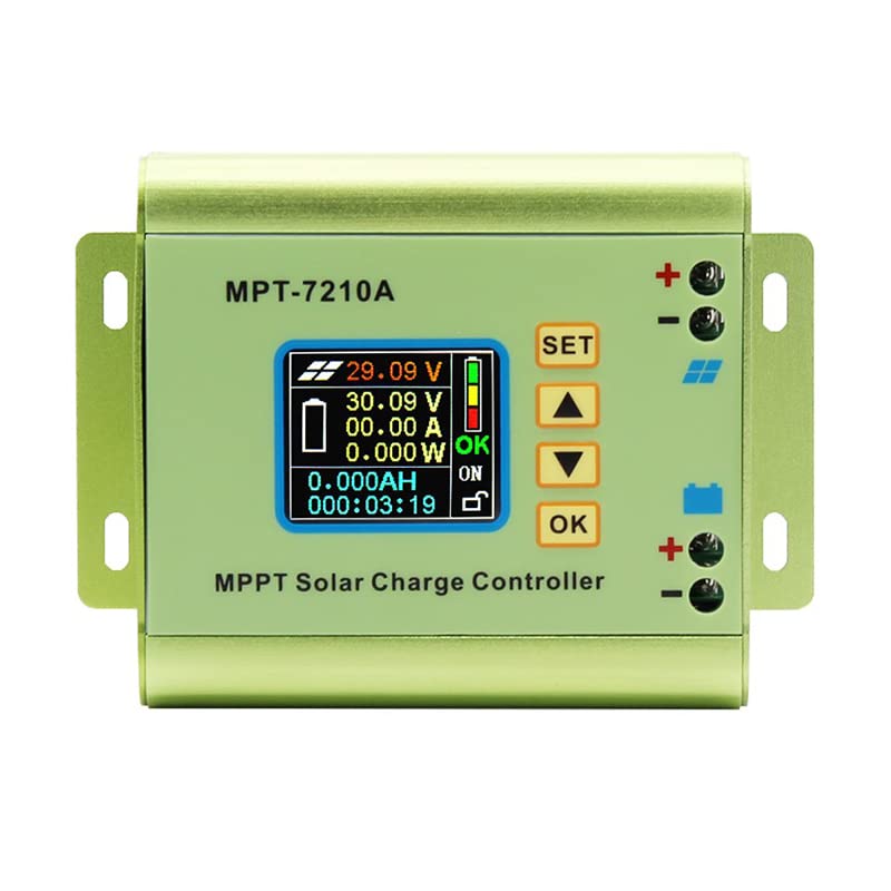 Régulateur solaire MPPT 24V-72V Boost 10A avec écran LCD pour batterie lithium