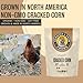Scratch and Peck Cracked Corn Chicken, Duck and Livestock Supplemental Grain - 8 lbs Bag - 7.5% Protein, Certified Organic and Non-GMO Project Verified Chicken Food