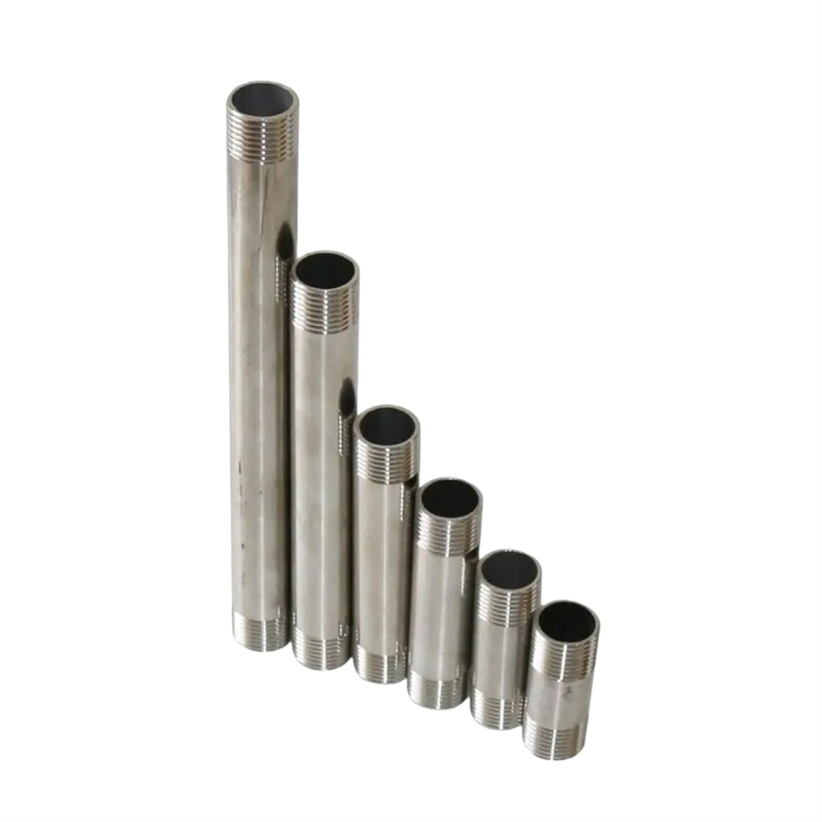 1/2 "Filettatura Maschio Connettore In Acciaio Inox Tubo Dell'acqua Da Giardino Adattatore Lunghezza 5/6/8/10/15/20/30cm Tubo di Prolunga Doccia Opzionale(Size:30cm x 1I2 inch)