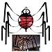 Unomor Halloween Decorations Hanging Spider with Balloon for Halloween Party or Haunted House Decorations - 20 Feet