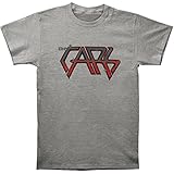 The Cars License Plate Men's Slimfit T-Shirt, Grey, Medium