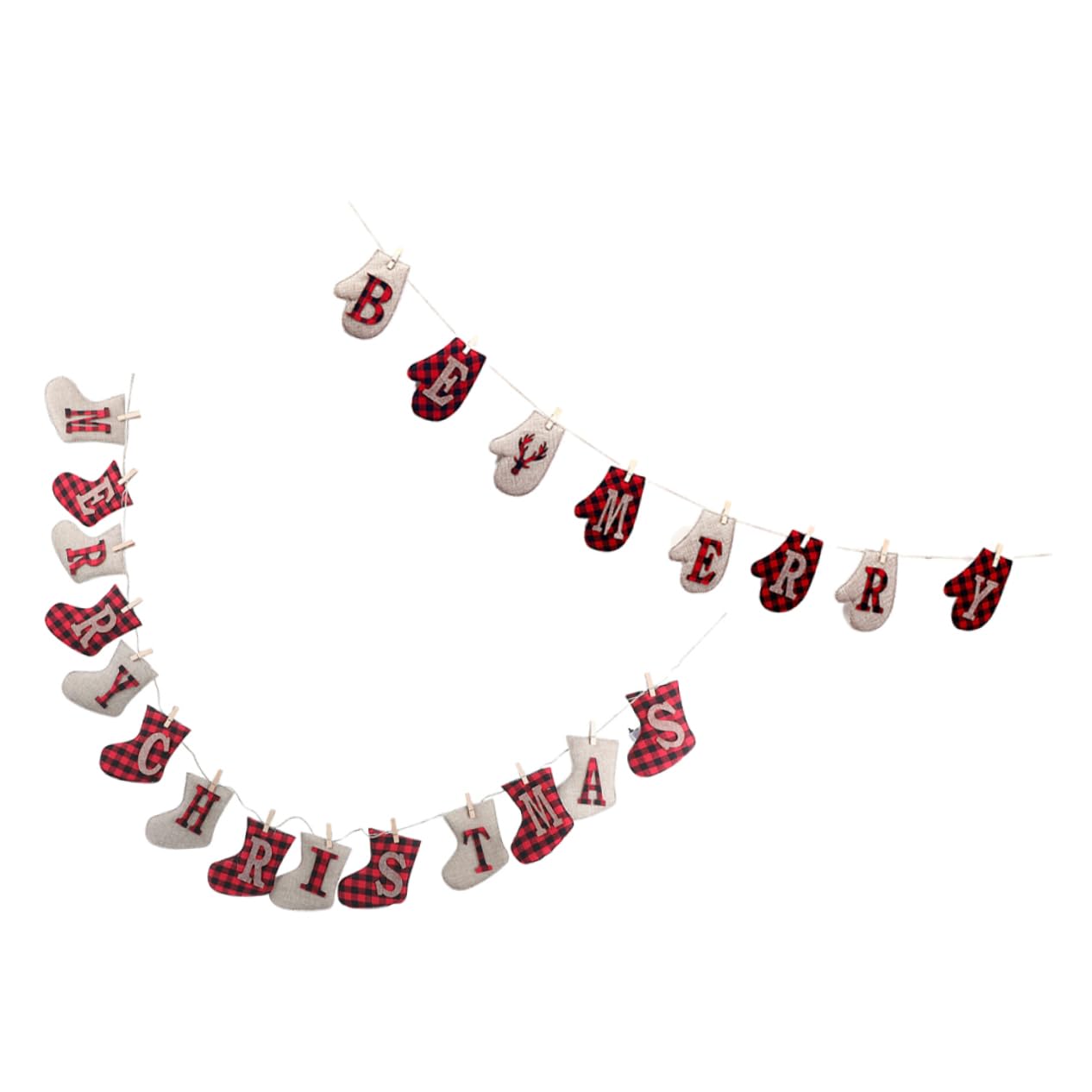 RORPOIR Merry Christmas Banner Large Christmas Stockings Decor Silver Decorations